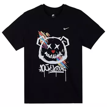 Футболка мужская черная Nike, черный