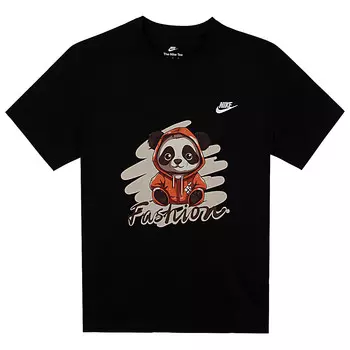 Футболка мужская черная Nike, черный