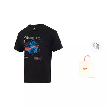 Футболка мужская черная Nike, черный