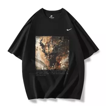 Футболка мужская черная Nike, черный