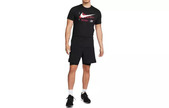 Футболка мужская черная Nike, черный