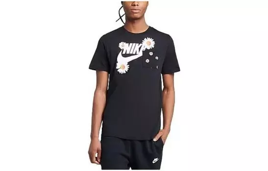 Футболка мужская черная Nike, черный