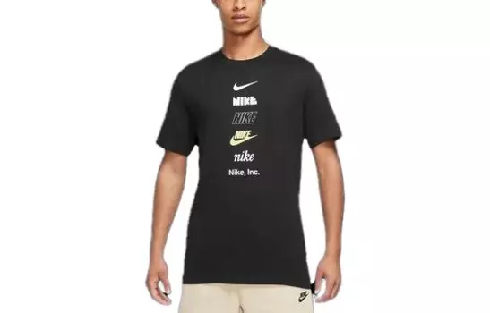 Футболка мужская черная Nike, черный