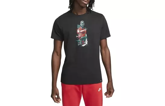 Футболка мужская черная Nike, черный