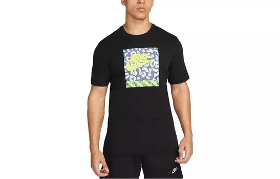 Футболка мужская черная Nike, черный