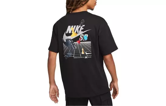 Футболка мужская черная Nike, черный