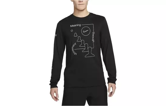 Футболка мужская черная Nike, черный
