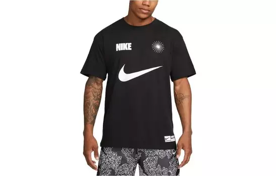 Футболка мужская черная Nike, черный