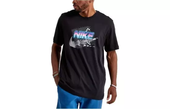 Футболка мужская черная Nike, черный