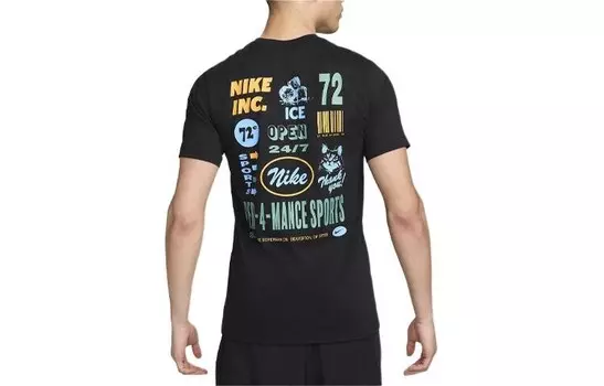 Футболка мужская черная Nike, черный