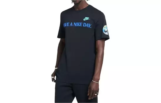 Футболка мужская черная Nike, черный