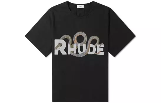 Футболка мужская черная Rhude, черный