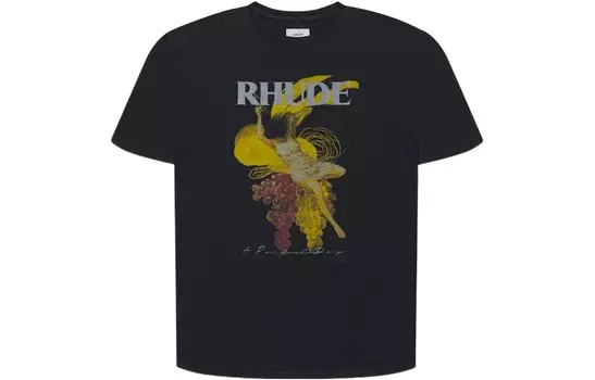 Футболка мужская черная Rhude, черный