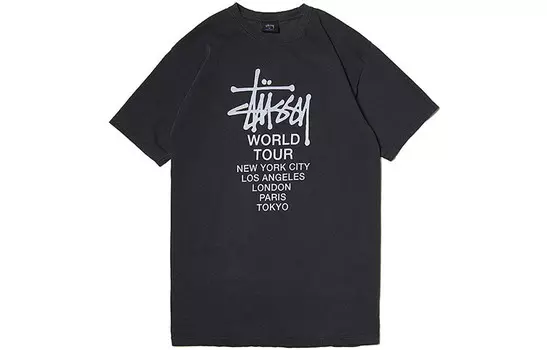 Футболка мужская черная Stussy, черный