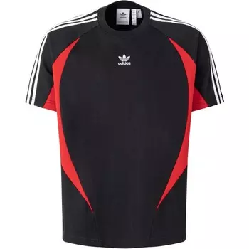Футболка мужская черная/светло-алая Adidas Originals, черный