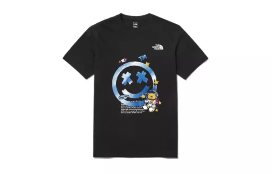 Футболка мужская черная The North Face, черный