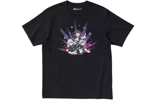 Футболка мужская черная Uniqlo, черный