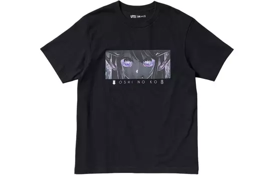 Футболка мужская черная Uniqlo, черный