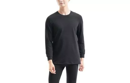 Футболка мужская черная Uniqlo, черный