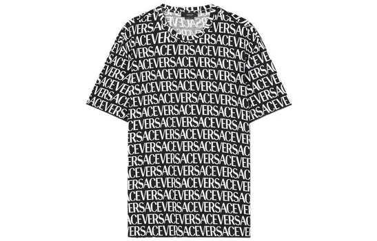 Футболка мужская черная Versace, черный
