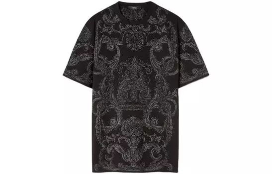 Футболка мужская черная Versace, черный
