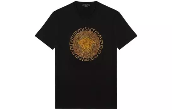 Футболка мужская черная Versace, черный