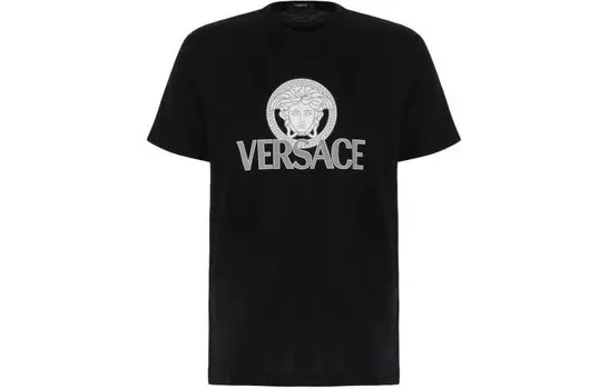 Футболка мужская черная Versace, черный