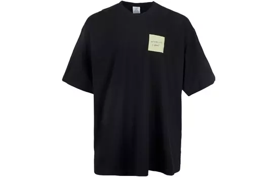 Футболка мужская черная Vetements, черный