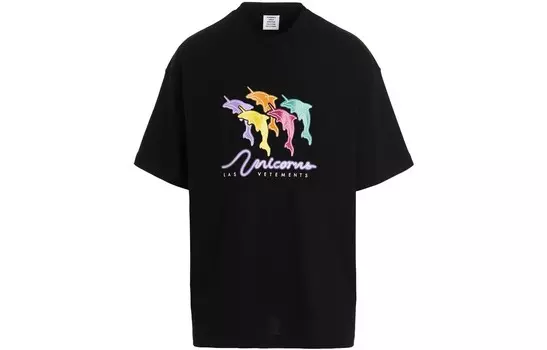 Футболка мужская черная Vetements, черный