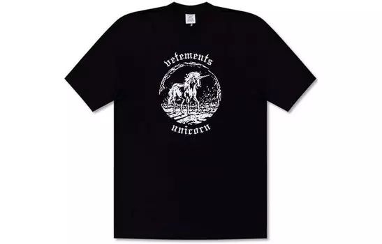 Футболка мужская черная Vetements, черный