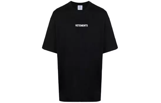 Футболка мужская черная Vetements, черный