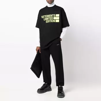 Футболка мужская черная Vetements, черный