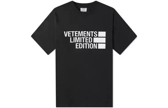 Футболка мужская черная Vetements, черный