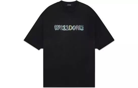 Футболка мужская черная We11Done, черный