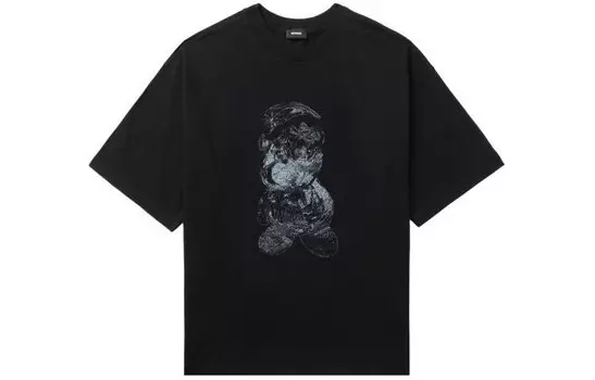 Футболка мужская черная We11Done, черный