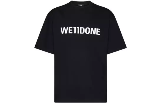 Футболка мужская черная We11Done, черный