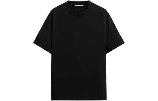 Футболка мужская черная Zara, черный