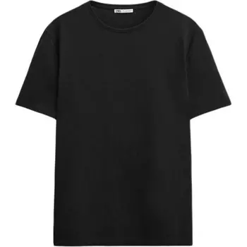 Футболка мужская черная Zara, черный