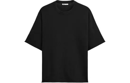Футболка мужская черная Zara, черный