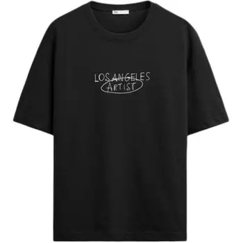 Футболка мужская черная Zara, черный