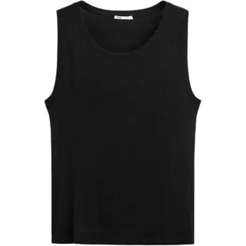 Футболка мужская черная Zara, черный