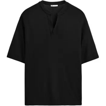 Футболка мужская черная Zara, черный