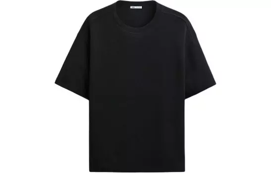 Футболка мужская черная Zara, черный