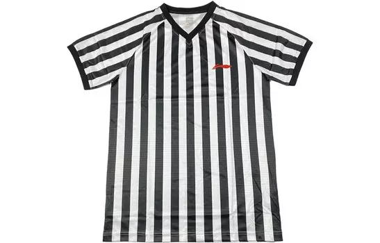 Футболка мужская черно-белая в полоску Lining, черно-белый