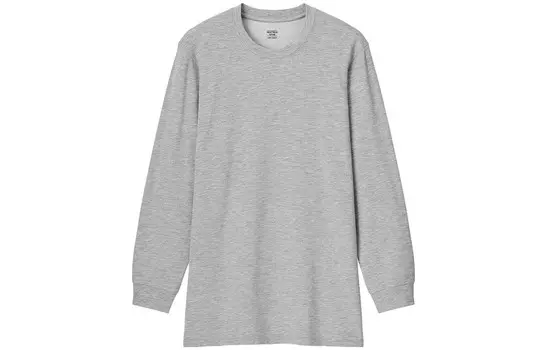 Футболка мужская чисто серая Uniqlo, серый