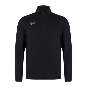 Футболка мужская Club 1/4 Zip Speedo, черный