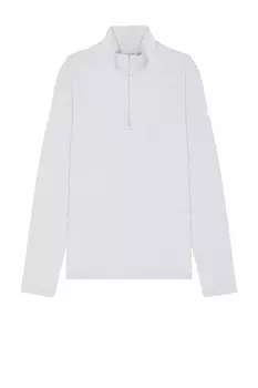 Футболка мужская Conquer 1/4 Zip Reform Long Sleeve Alo, цвет Athletic Heather Grey