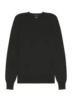 Футболка мужская Cotton Silk Ls Crewneck Tom Ford, цвет Charcoal