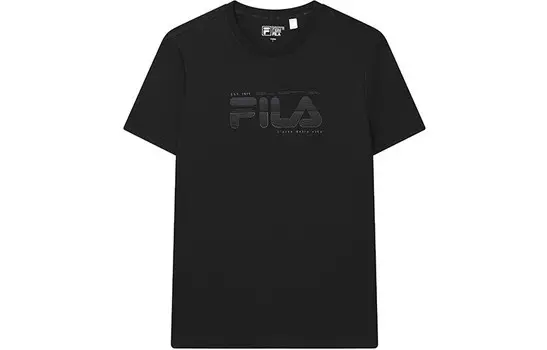 Футболка мужская, цвет черный как смоль Fila, черный