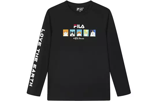 Футболка мужская, цвет черный как смоль Fila, черный